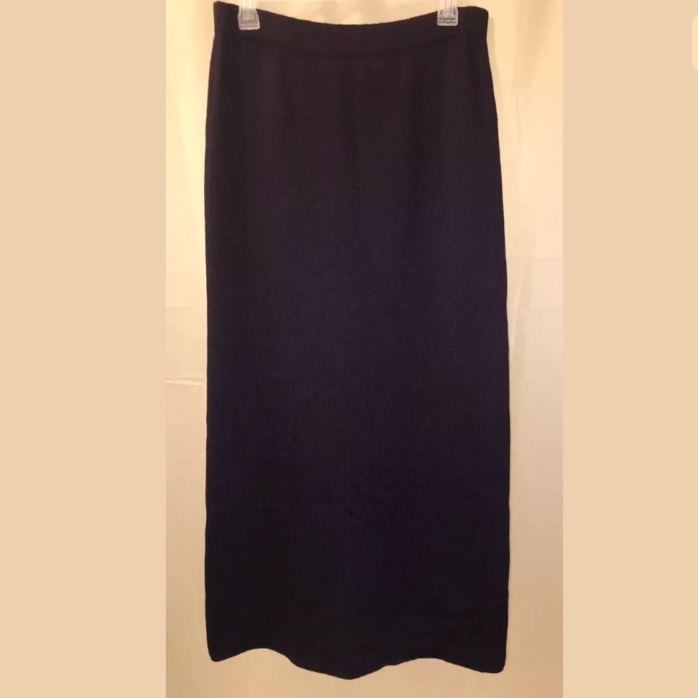 St John Collection Purple Santana Knit Skirt